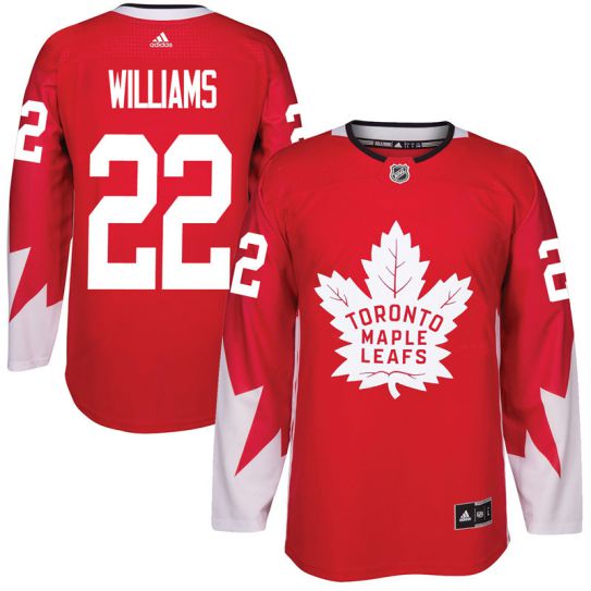 2017 NHL Toronto Maple Leafs Men #22 Tiger Williams red jersey